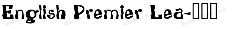 English Premier Lea字体转换